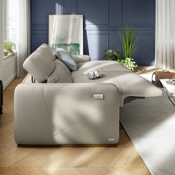 Natuzzi salon Baltimora met relaxfunctie - 0